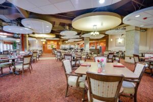 Image of a dining room, representing a senior nutrition program